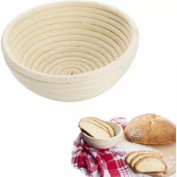 Proofing basket Westmark 32082270, round rattan, height 8 cm, diameter 17.5 cm