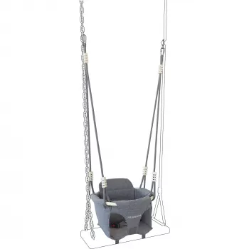 Toddler Swing Attachment HUDORA 72103 – grey safety seat accessory for playsets