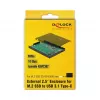SSD enclosure DeLOCK 42609 Black M.2