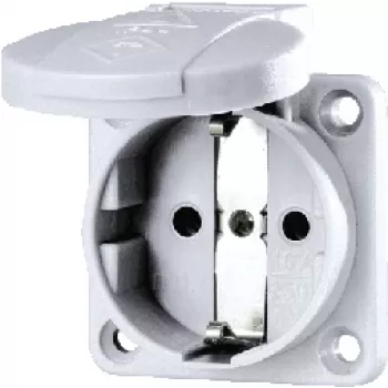 MENNEKES SCHUKO-Panel-Mount Socket 16A 11030 Grey 2P+E 230V 11030 (11030.)