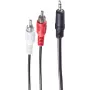 Audio Cable ShiverPeaks BS30832-10 10m 3.5mm 2 x RCA Black