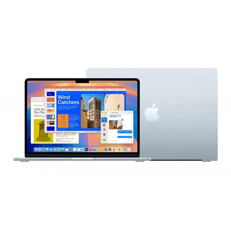 Apple MacBook Air 13-inch : M4 chip with 10-core CPU and 8-core GPU, 16GB, 256GB SSD - Sky Blue