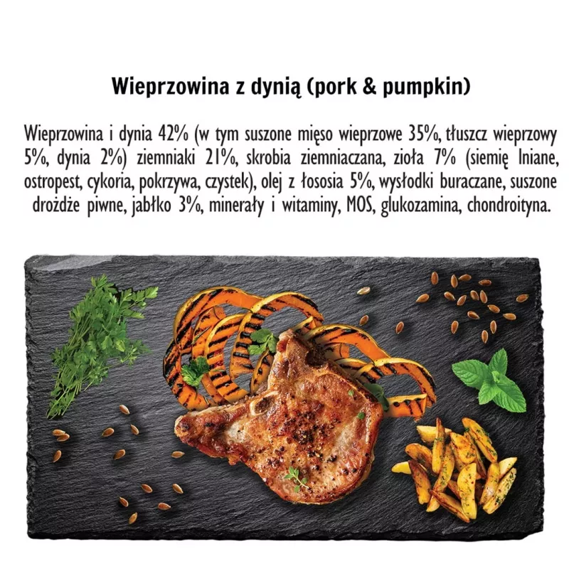 PAKA ZWIERZAKA Seventh Heaven Pork with Pumpkin L Dry Dog Food, 9 kg