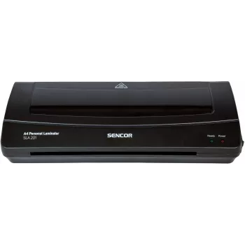 SENCOR SLA 201 A4 personal laminator, 2x75–2x125 µm pouches, hot/cold, twin-roller, 250 mm/min