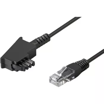 Wentronic Goobay - Telephone Cable - TAE-F (M) - RJ-45 (M) - 15m - Black (51236)