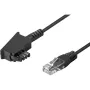 Wentronic Goobay - Telephone Cable - TAE-F (M) - RJ-45 (M) - 15m - Black (51236)