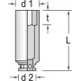 Impact Socket Gedore 6164780 Weight 396 g