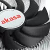 Hybrid cooler Akasa Intel LGA1700 7.5 cm Aluminium Black