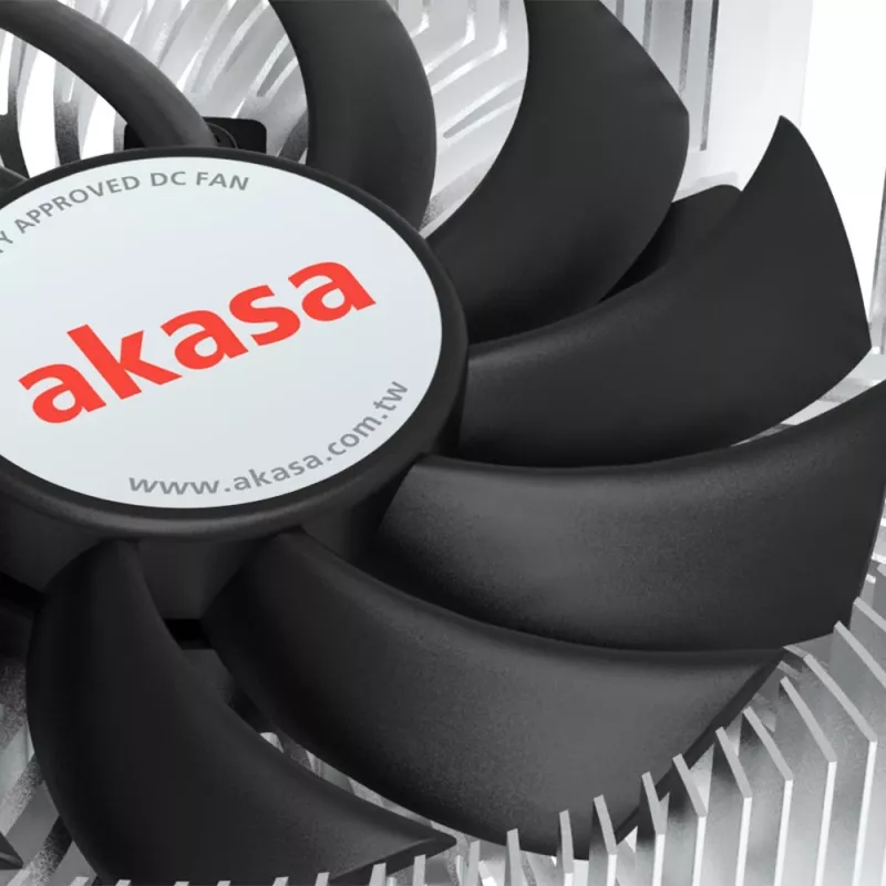 Hybrid cooler Akasa Intel LGA1700 7.5 cm Aluminium Black