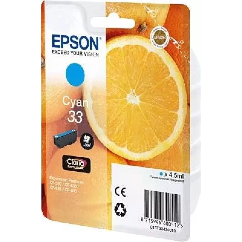 Epson Oranges C13T33424010 ink cartridge 1 pc(s) Original Cyan