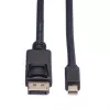 Roline DisplayPort Cable, DP ST - Mini DP ST, black, 1,5 m (11.04.5638)