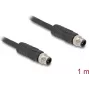 DeLOCK sensor/actuator cable 1 m RST M12 Black 80514