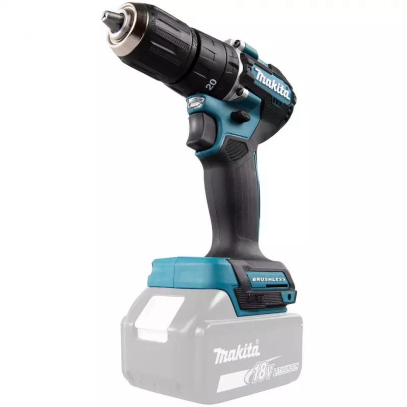Makita DHP487Z drill 1700 RPM Keyless 1.4 kg Black, Blue