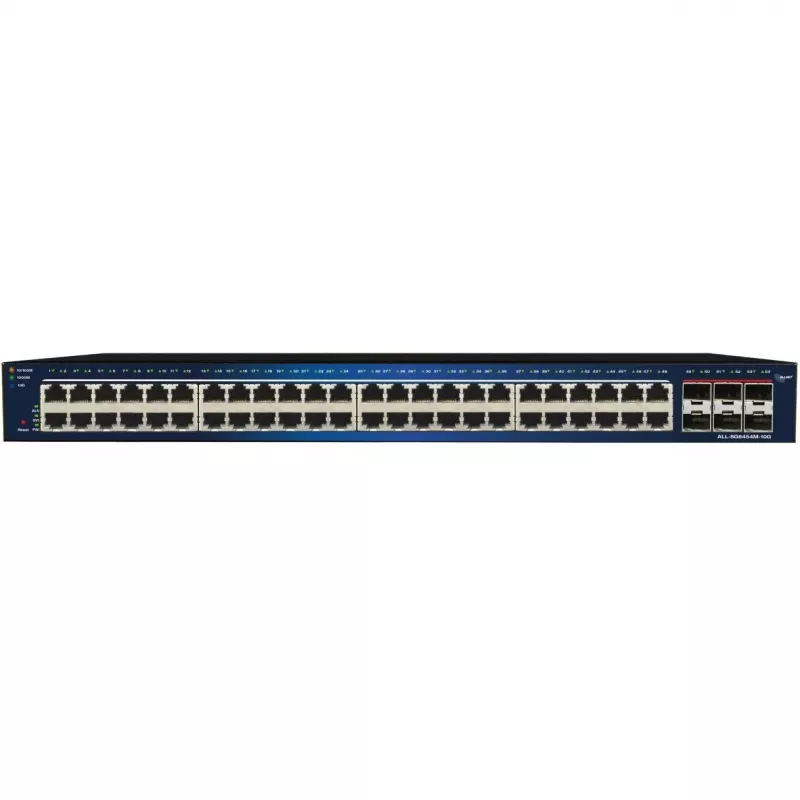 Ethernet switch ALLNET ALL-SG8454M-10G – 48+6 port managed Gigabit with 10G uplinks