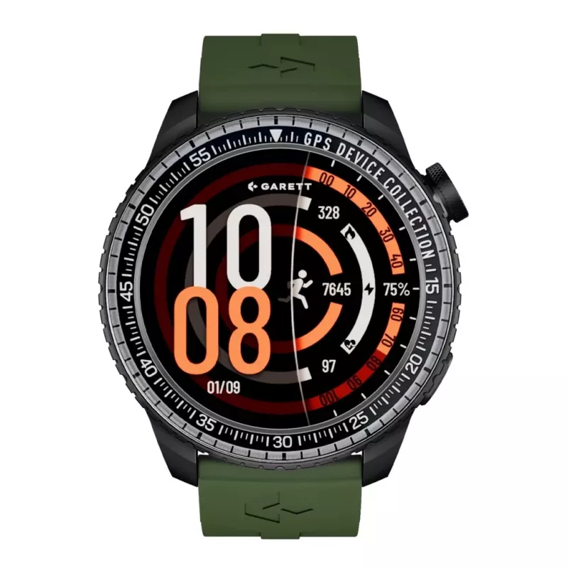 Smartwatch Garett Compass GPS black — Garett Compass GPS smartwatch, black