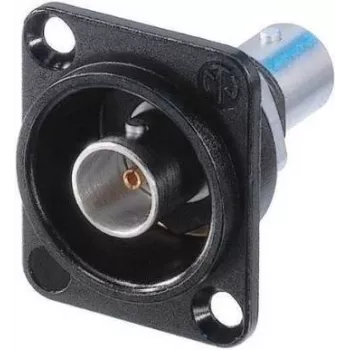 Neutrik NBB75DFIB-P - BNC - Black - Stainless Steel - Brass - Polyoxymethylen (POM) - Polytetrafluorethylen (PTFE) - zinc - Brass - 1,5 V - 3 mO (NBB75DFIB-P)