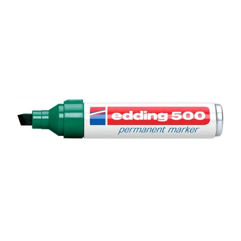 Permanent marker Edding 500 Chisel tip Green