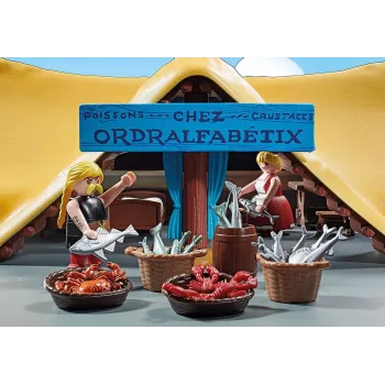 Playmobil 71266 Asterix: Hut of Unhygienix Unhygienix and His Wife Bacteria Collection Play Figures Asterix Collectors and Fans Fun Imaginative Ro