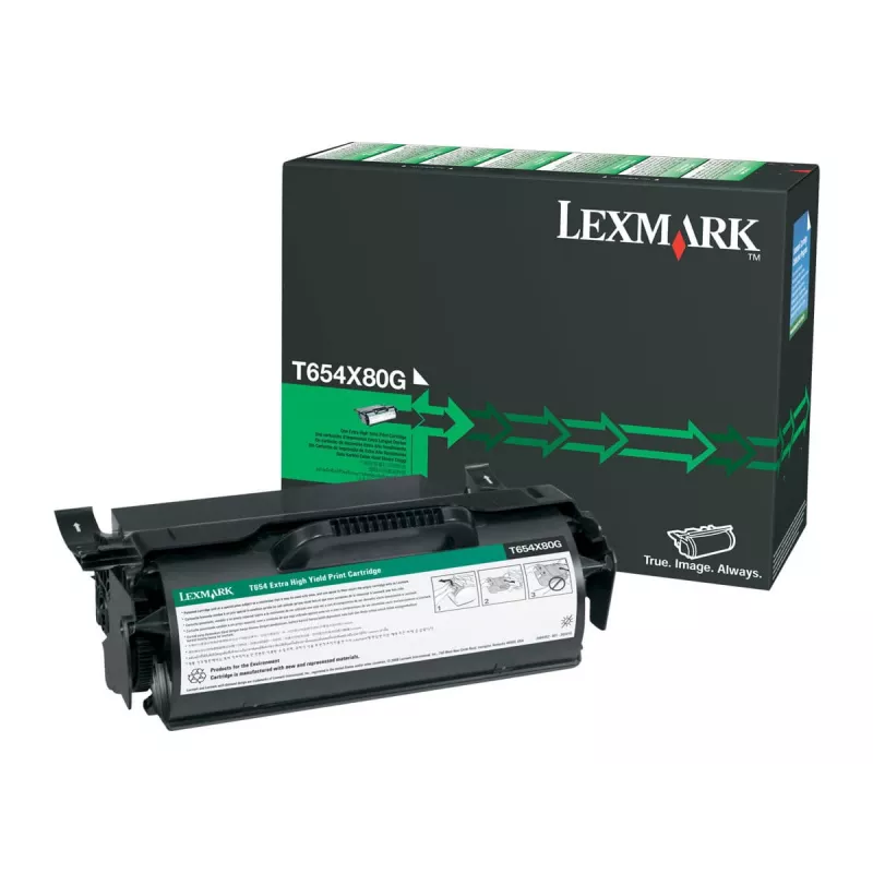 Toner Cartridge Lexmark T654X80G 36K PGS Black