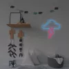 Neon Light MANTA SNL71BL Cloud with Lightning Blue‑Pink – decorative LED neon sign