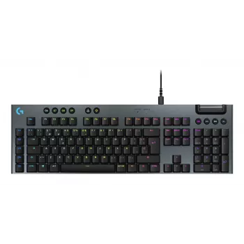 Wired mechanical gaming keyboard Logitech G915 X Black with RGB lighting
