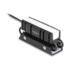 Heatsink DELOCK 18460 for M.2 SSD 2280 — Aluminium/Copper, RGB 5V, Black