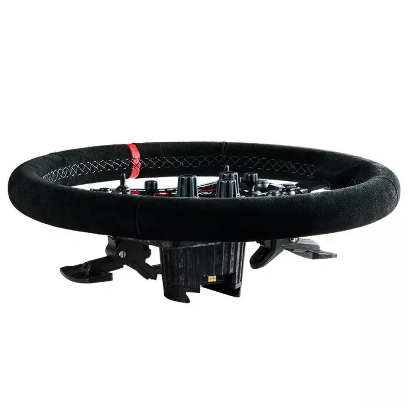 Asetek SimSports Lenkradkranz, dished, 340 mm - black, suede