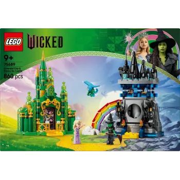 LEGO building set Wicked 75689 — Emerald City and Kiamo Ko Castle playset