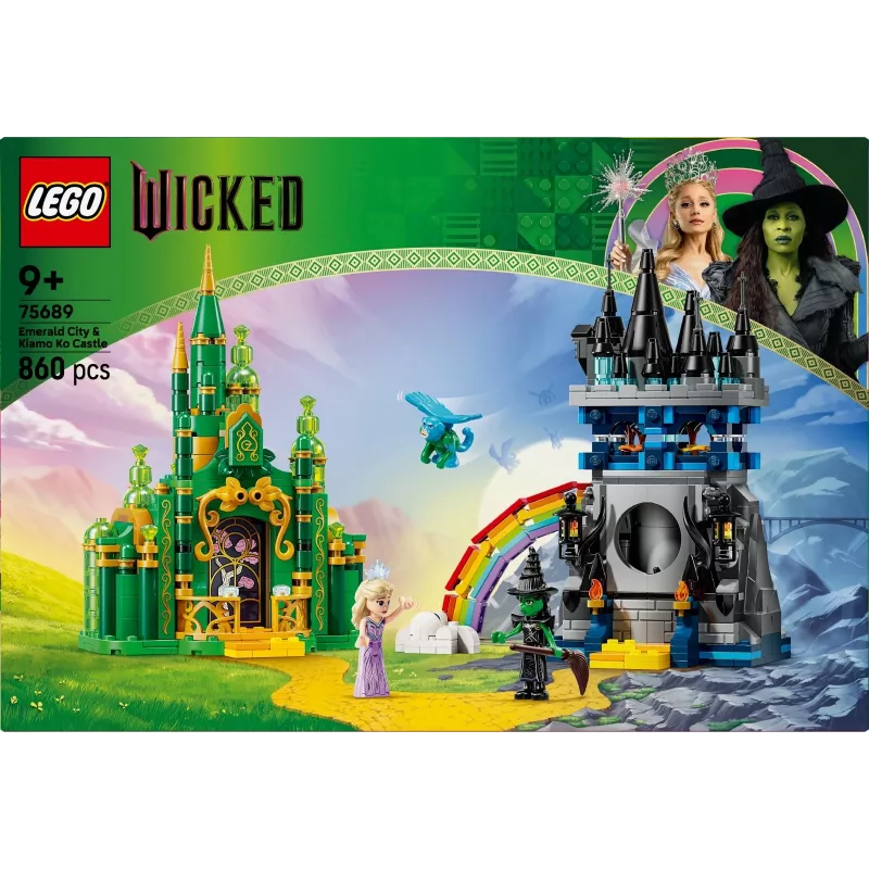LEGO building set Wicked 75689 — Emerald City and Kiamo Ko Castle playset