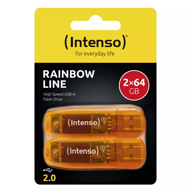 Memory Drive Flash USB2 2X64GB/RAINBOW 3502492 Intenso