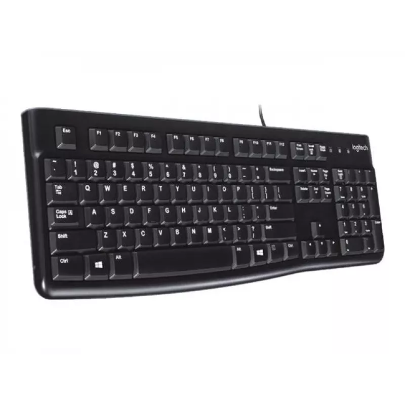 K120 Corded Keyboard, wired, USB, QWERTZ, black