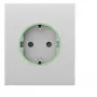 Ajax CenterCover Smart Type F Outlet Cover, White