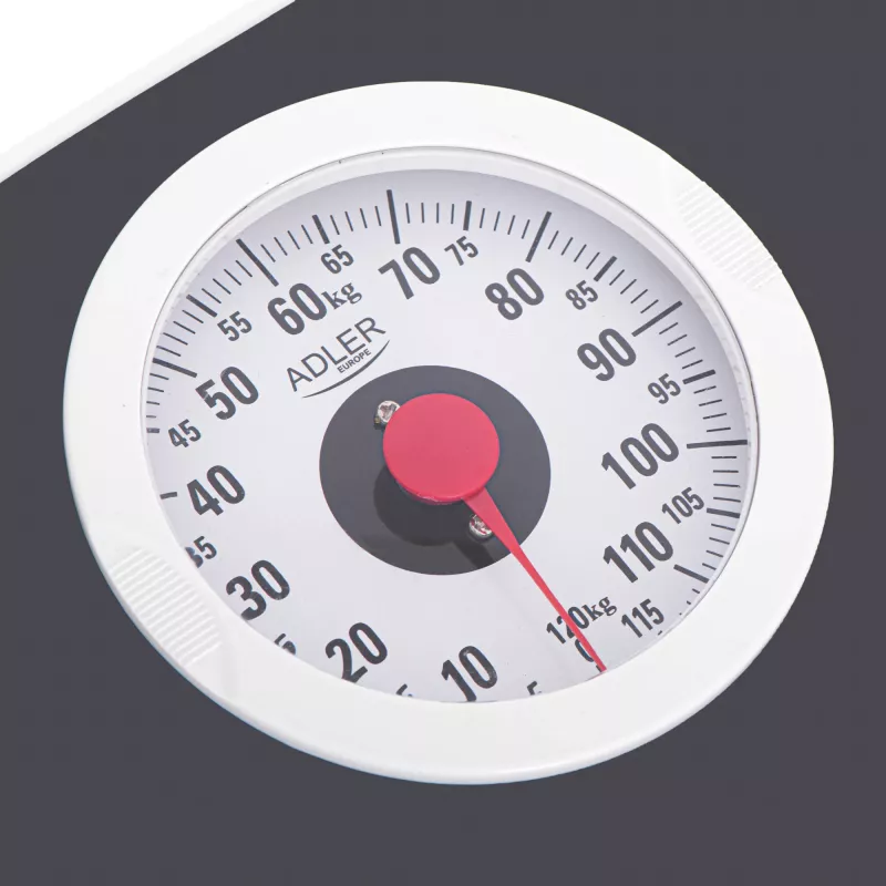 Mechanical Bathroom Scale Adler AD 8178 — max 120 kg, accuracy 1 kg, black
