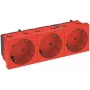 OBO STD-D3S SRO3 Socket Outlet 33° Triple-gang Grounded Plug 6120129 1 (6120129)