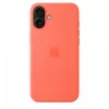 iPhone 16 Plus Silicone Case with MagSafe - Tangerine