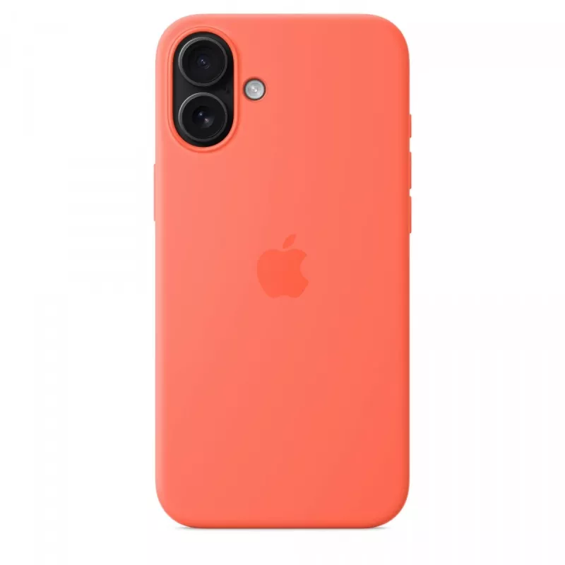 iPhone 16 Plus Silicone Case with MagSafe - Tangerine