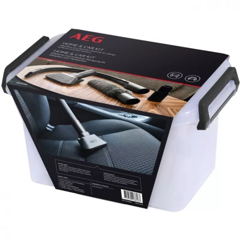 Car cleaning kit AEG AKIT09C Black 4 pcs 1 adapter