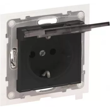 Legrand SEANO Schuko-Socket Outlet SL 765424 Enhanced Touch Protection Hinged Cover 10 (765424)