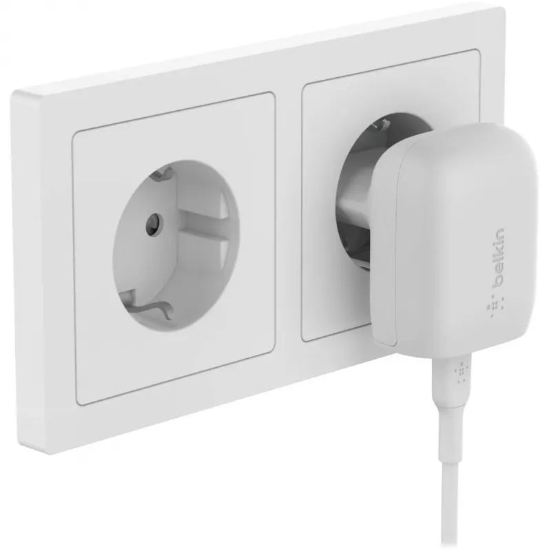 Charger Indoor Belkin WCA006vf1MWH-B5 Fast Charging USB Type-C 1m White