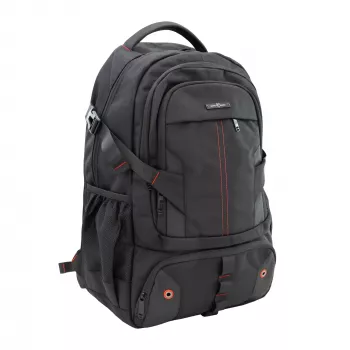 Backpack White Shark VOYAGER GBP-012 — black, durable water-resistant design