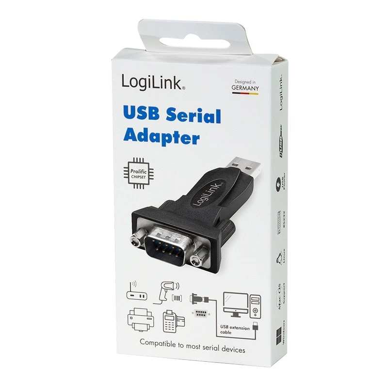 LogiLink AU0002F RS-232 USB 2.0 Adapter Male Black