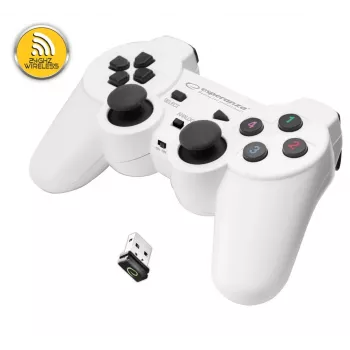 Esperanza EGG108W Gaming Controller Black, White RF Gamepad Analogue / Digital PC, Playstation 3