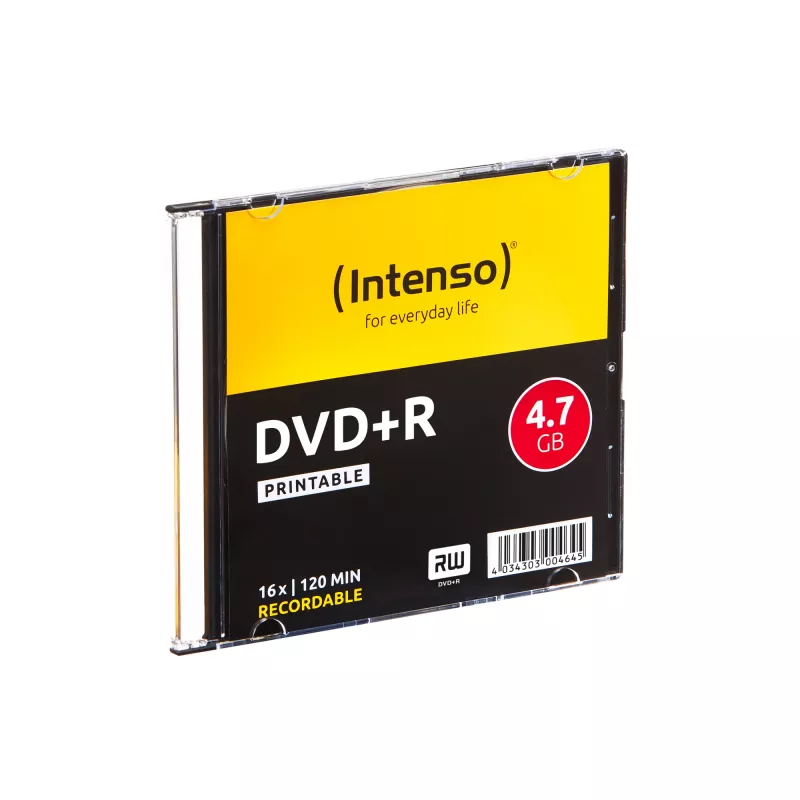 INTENSO DVD+R 4.7GB 16x Printable 10-pack Slimcase, 120 mm