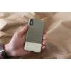 Smartphone case man and wood for iPhone X/XS — black, protective hard back cover