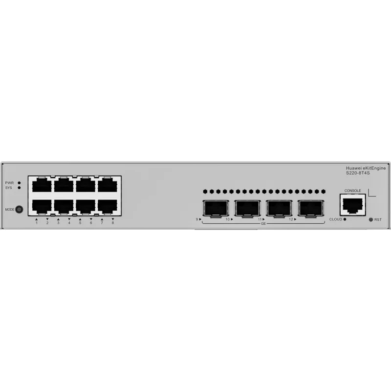 Huawei S220-8T4S Gigabit switch, 4x SFP 8x LAN, 4x SFP
