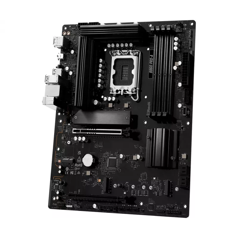 Motherboard ASRock B860 Pro-A — Intel B860 ATX, LGA 1851, DDR5, 4x DIMM, 256GB, 2.5Gb LAN, 1x M.2, 4x SATA III