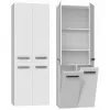 Topeshop NEL 2K DD white bathroom storage cabinet White