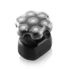 Head shaver ETA Jason 534390000 black ? 7-blade rotary head shaver, Li-Ion rechargeable, washable, 60 min runtime
