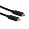 USB Cable ROLINE 11.02.9056 0.5m USB 3.2 Gen 2 10 Gbit/s USB C Black