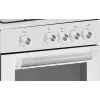 Simfer Cooker 4401SGRBB Hob type Gas Oven type Gas White Width 50 cm 49 L Depth 55 cm